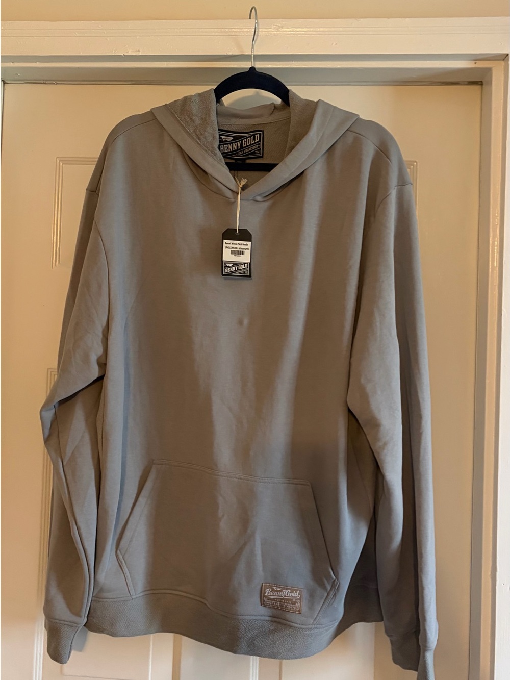 Benny Gold Men's Hooded Pullover Sweatshirt - Taupe